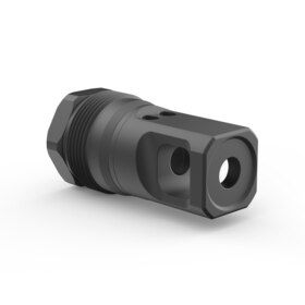 Breek Arms Plan B Echo Single-Port Muzzle Brake 1/2x28 9mm - Muzzle Device - Open Box